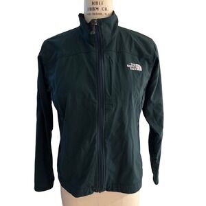 The North Face Apex Jacket Womens L Green Full Zip Softshell Coat‎
